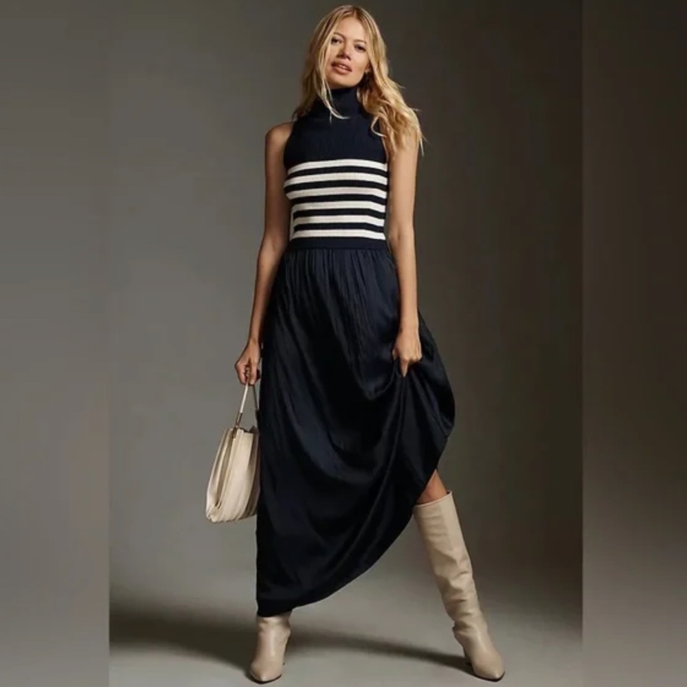 NWOT Anthropologie The Thea Twofer Sweater Dress: Sleeveless Edition